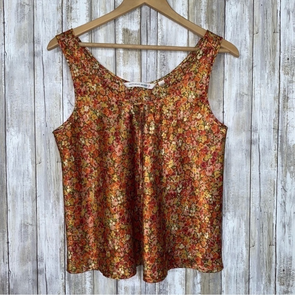 Victoria's Secret Vintage Orange Floral Tank